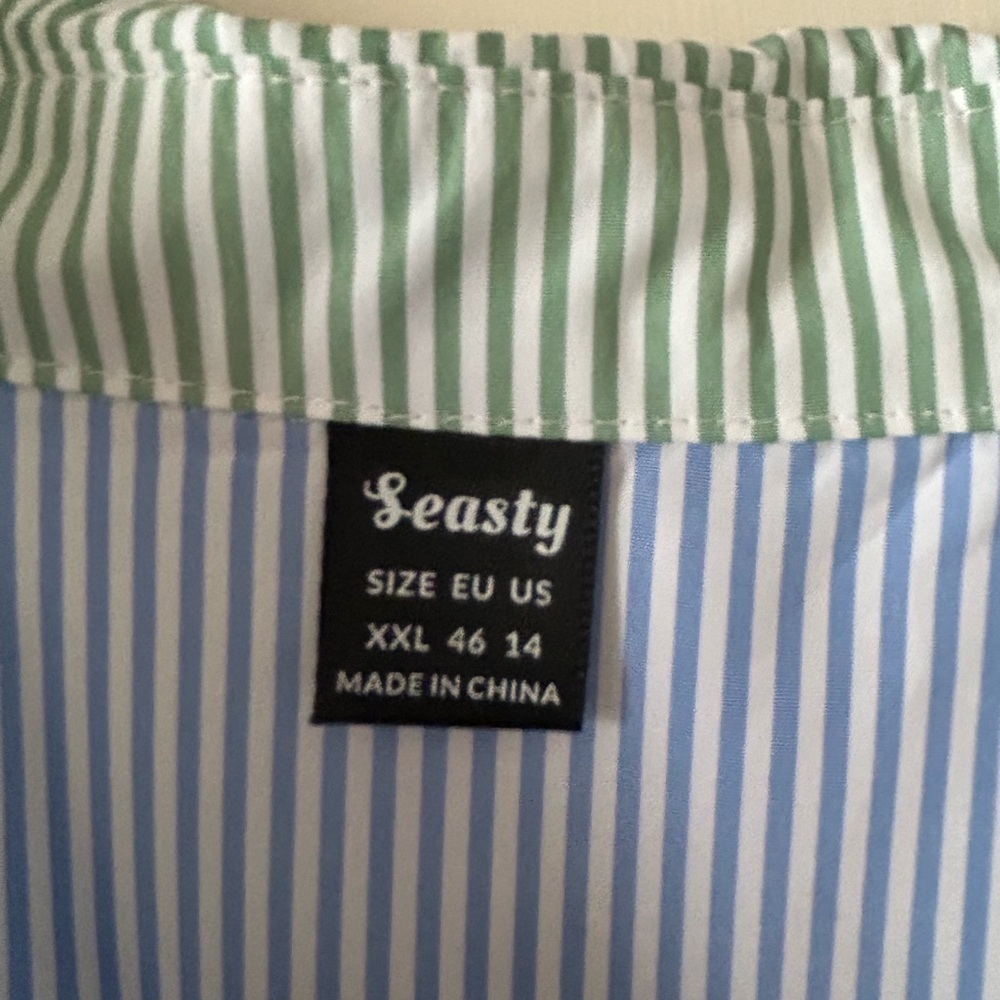 Colorful Striped Women's Blouse Sz xxl ( 14 ) - Picture 3 of 4